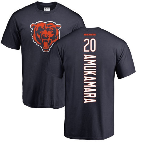 Chicago Bears Men Navy Blue Prince Amukamara Backer NFL Football #20 T Shirt